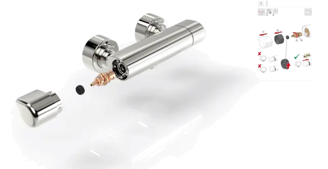 Care Thermostatic faucet - Head part and thermostatic cartridge maintenance